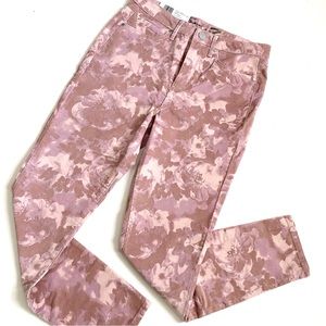 ⭐️HOST PICK⭐️ SEVEN7 FLORAL CAMO VELVETY CORDUROY PANTS HIRISE SKINNY JEANS Sz 8